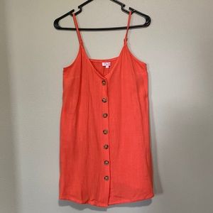 Soft orange babydoll dress